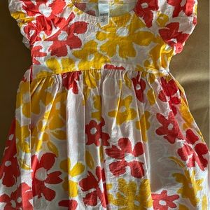 Girls floral cotton dress. Used 2-3 wears.